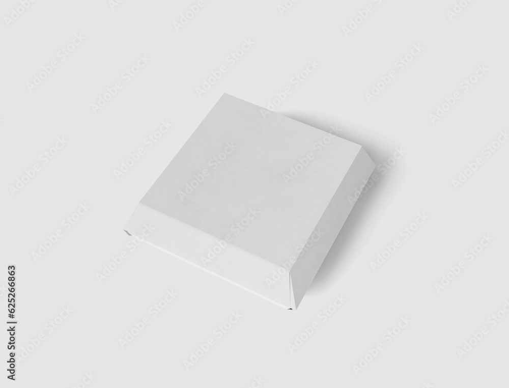 Blank white burger carton box mock up isolated on white background. Blank white burger carton box mock up isolated on white background.