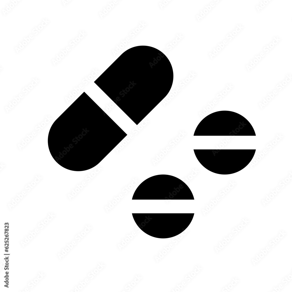 医療、薬を表す塗りつぶしスタイルのアイコン 医療、薬を表す塗りつぶしスタイルのアイコン