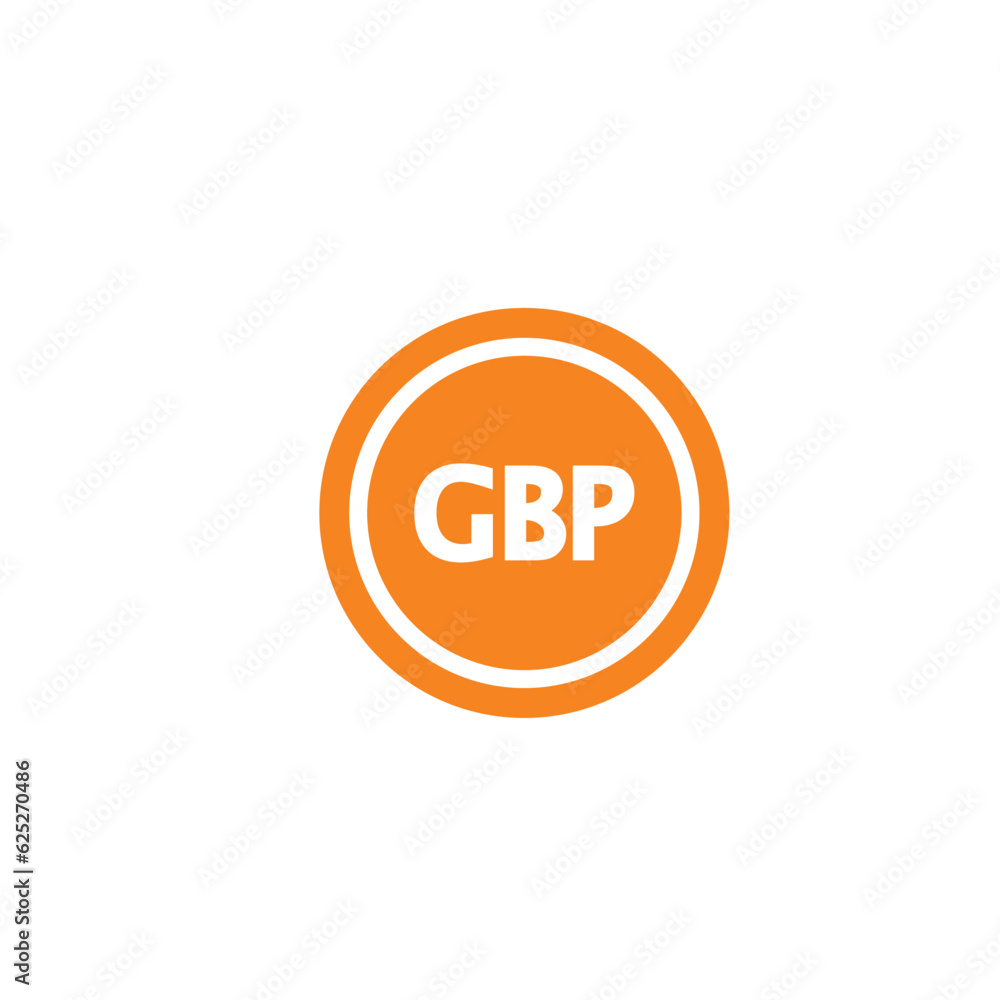 United Kingdom - British Pound currency symbol stock illustration on white background United Kingdom - British Pound currency symbol stock illustration on white background
