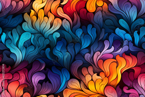 close-up pattern, colorful, 3D, generative AI