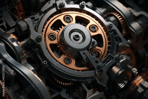Mechanical parts, Generative AI © Nino36