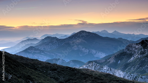 Twilight on the Rumija mountains