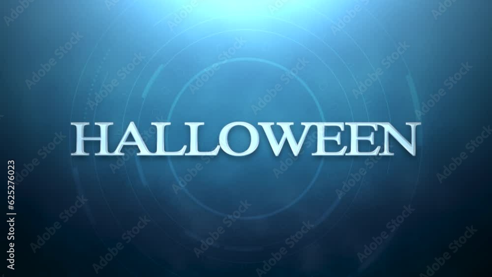 Halloween with rings shapes and fog on blue dark space, motion holidays, horror and Halloween style background Halloween with rings shapes and fog on blue dark space, motion holidays, horror and Halloween style background