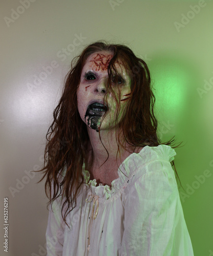 Exorcist Demon Girl in night gown 