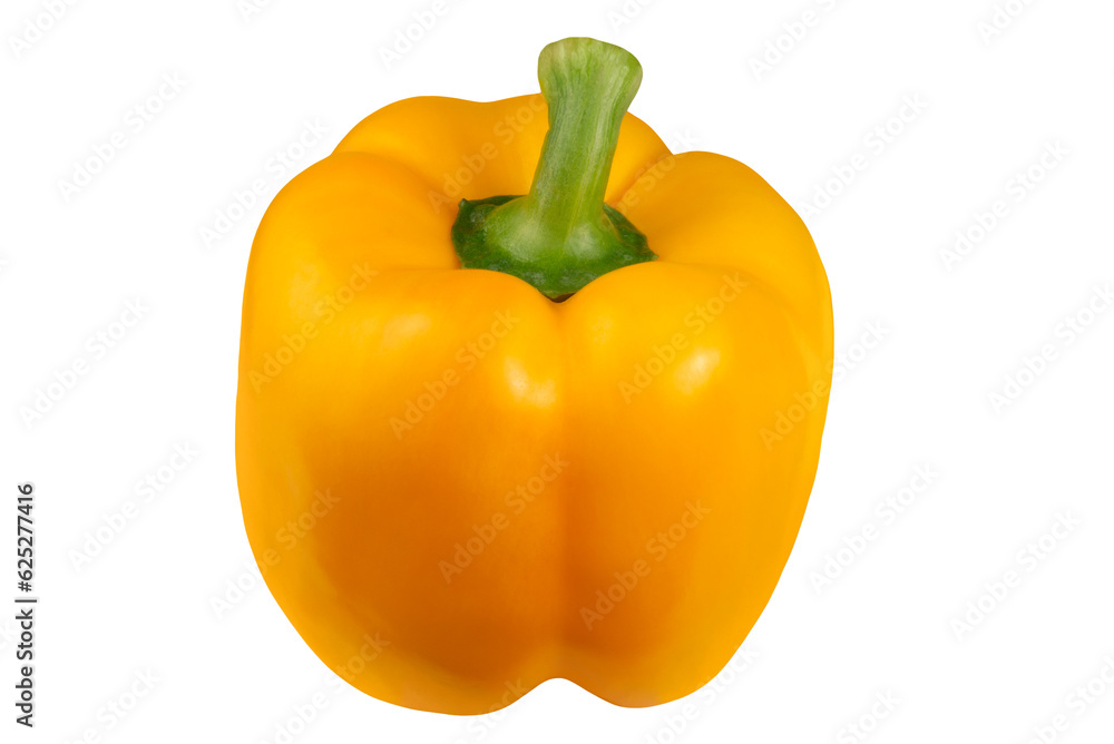 Yellow paprika isolated on transparent background. Yellow paprika isolated on transparent background.