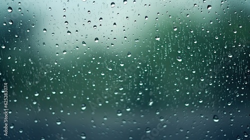 Raindrops on glass window