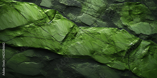 Photo green stone wall texture background, naturalistic light, gutai, monochromatic co