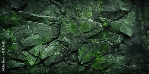 Canvas Print green stone wall texture background, naturalistic light, gutai, monochromatic co