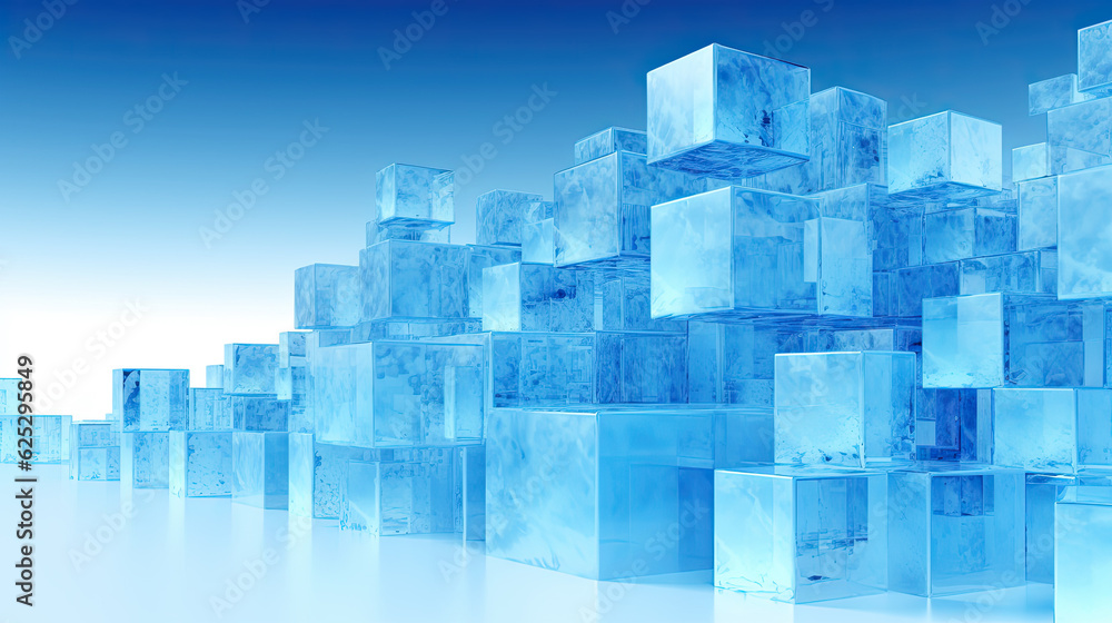 Crystal clear ice cubes as background. Crystal clear ice cubes as background.