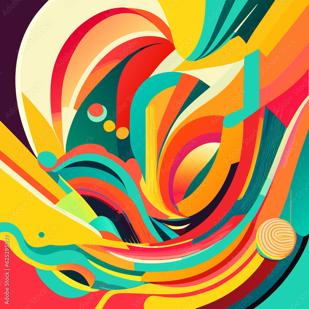 Abstract colorful background. Generative AI Abstract colorful background. Generative AI