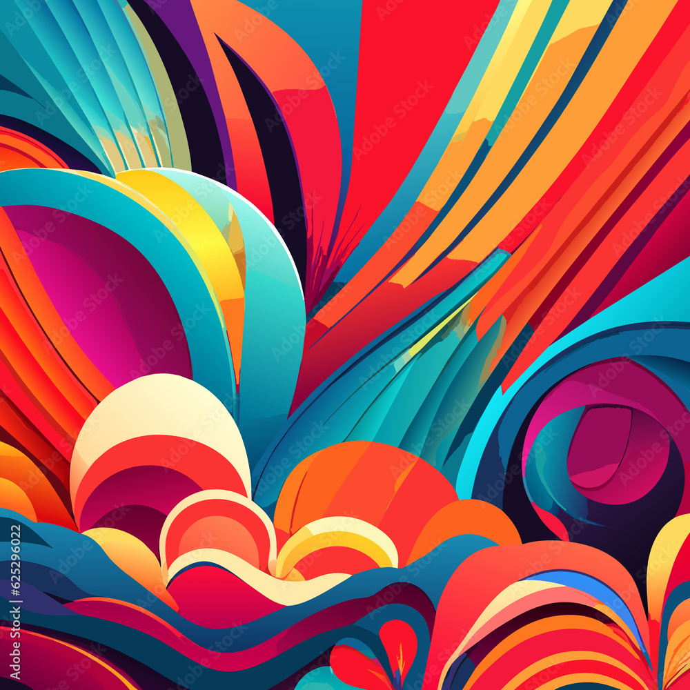 Abstract colorful background. Generative AI Abstract colorful background. Generative AI