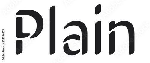 Plain - black color - ideal for websites, e-mail, presentations, advertising, labels, stickers, postcards, tickets, logos, engravings, slides, tags, books, printable

