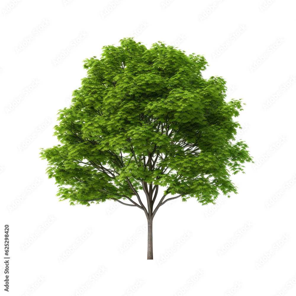 Obraz premium Tree isolated on transparent background. Generative ai