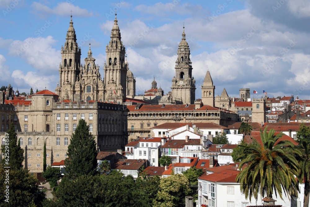 Santiago de Compostela from Alameda Park.