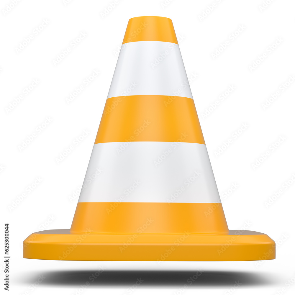 Traffic cone for under construction road work on white background. Traffic cone for under construction road work on white background.