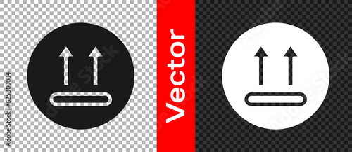 Black Washing under 90 degrees celsius icon isolated on transparent background. Temperature wash. Vector