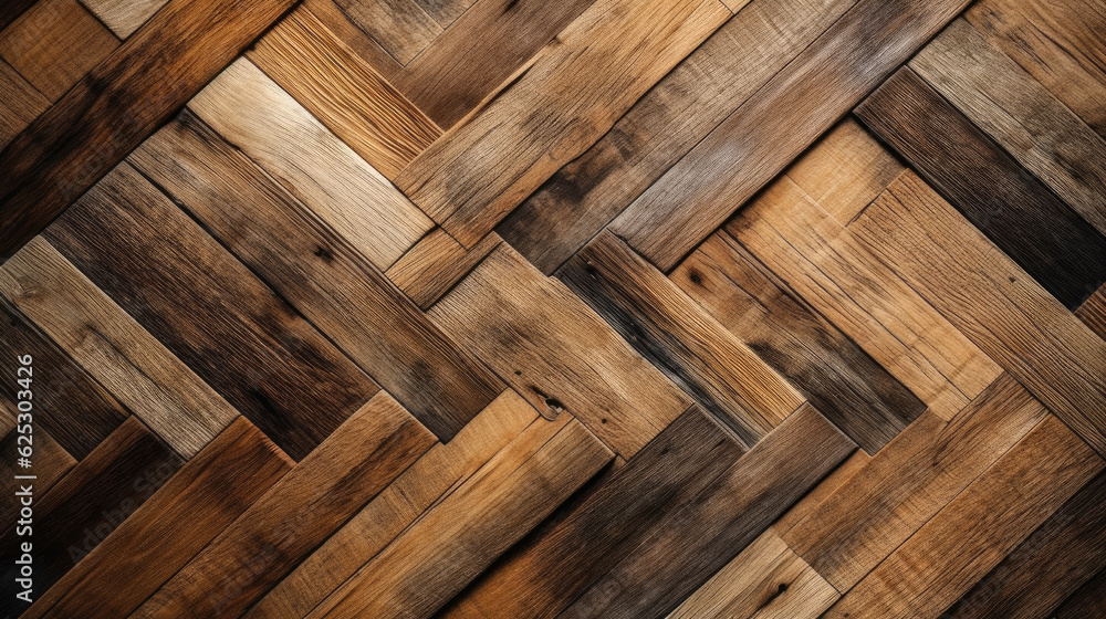 Obraz premium Old wood texture. Generative AI