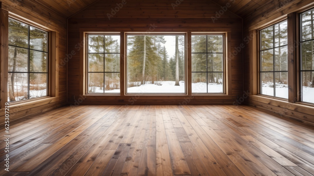 Fototapeta premium a room with windows