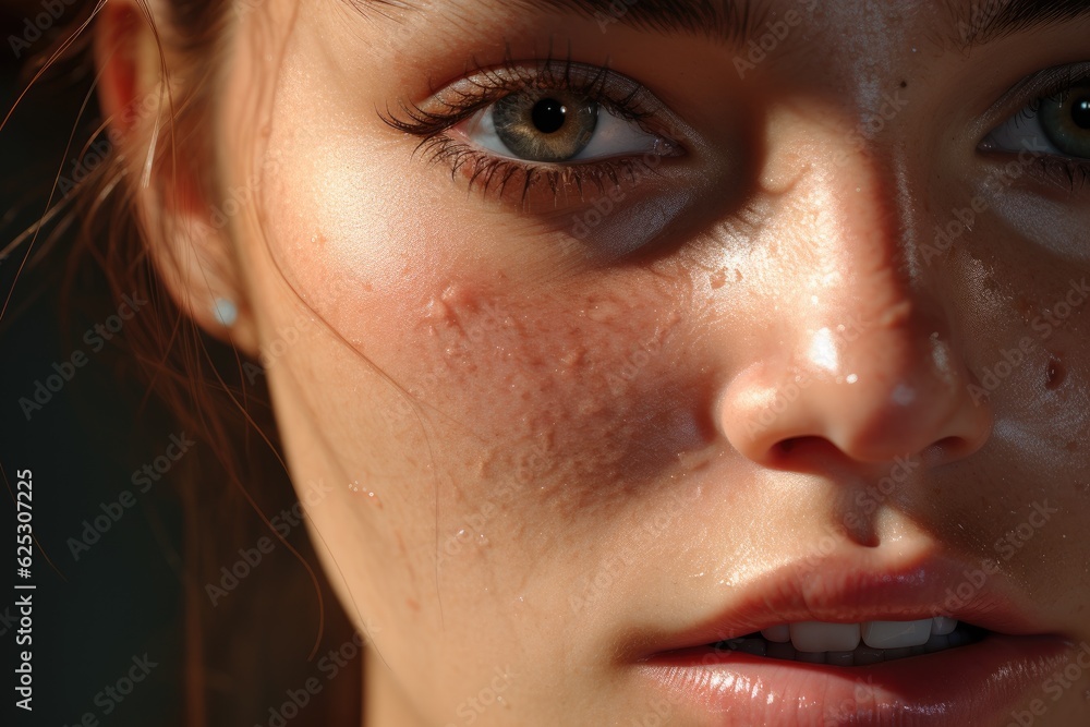 Naklejka premium a close up of a woman