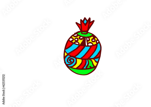 egg colorful abstract logo vector funny children 