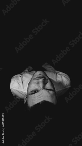 Canvas Print Model posing for mental health student article