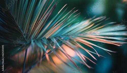 Wallpaper Mural Vibrant tropical foliage in abstract pattern, perfect for wallpaper design generated by AI Torontodigital.ca