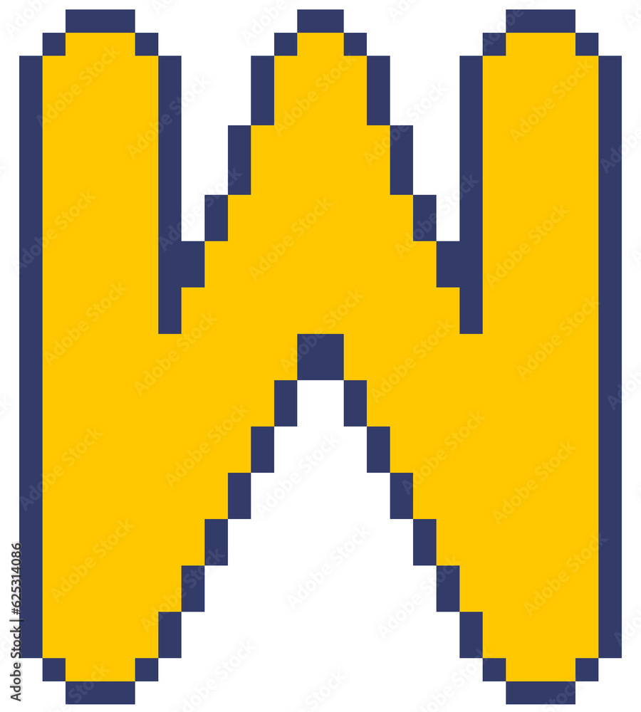 Fototapeta premium Pixel letters