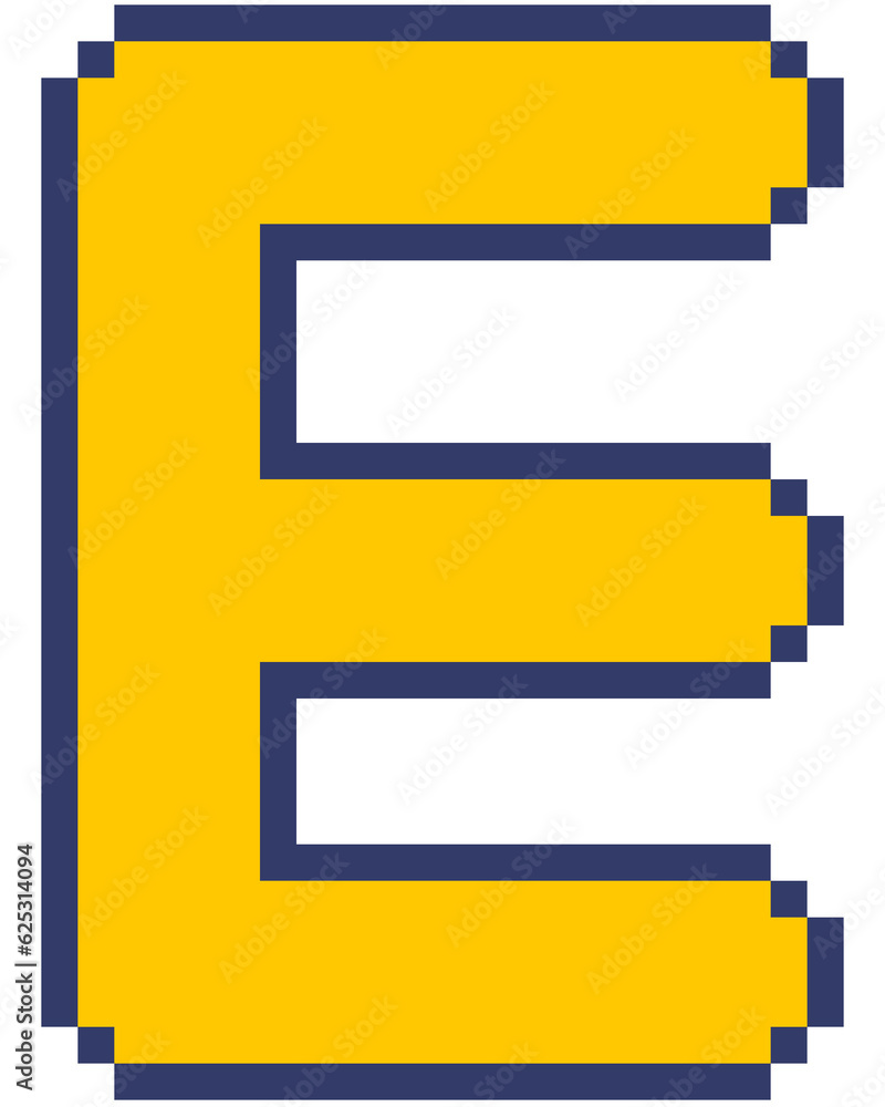 Pixel letters Pixel letters