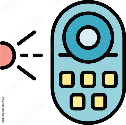 Chemical splash icon outline vector. Clean spray. Gas haze color flat