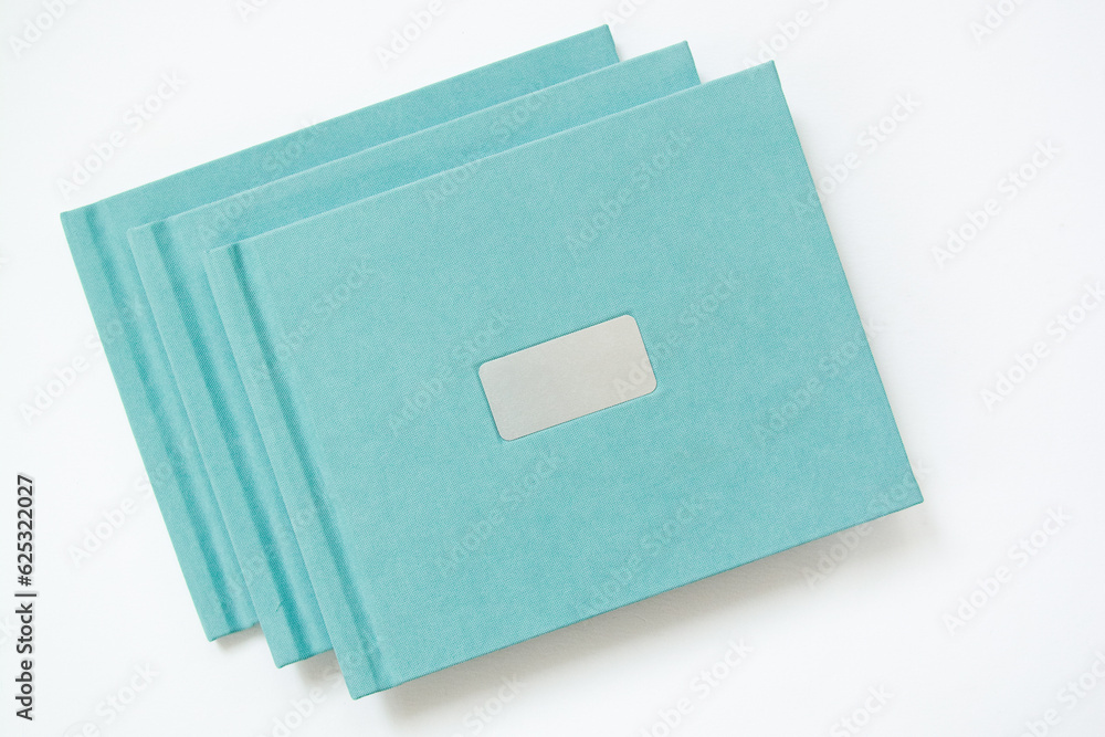 Photo albums with linen hardcover and frame for design and personalization Photo albums with linen hardcover and frame for design and personalization