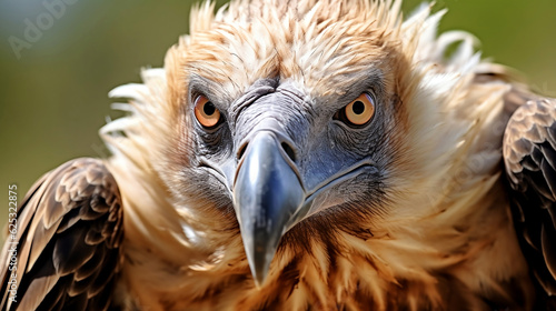 Vulture scavenger bird head portrait - Generative AI
