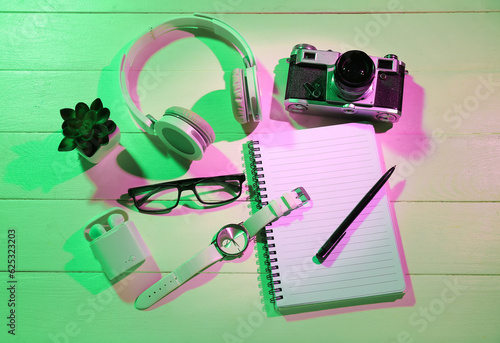 Set of different devices, n...
