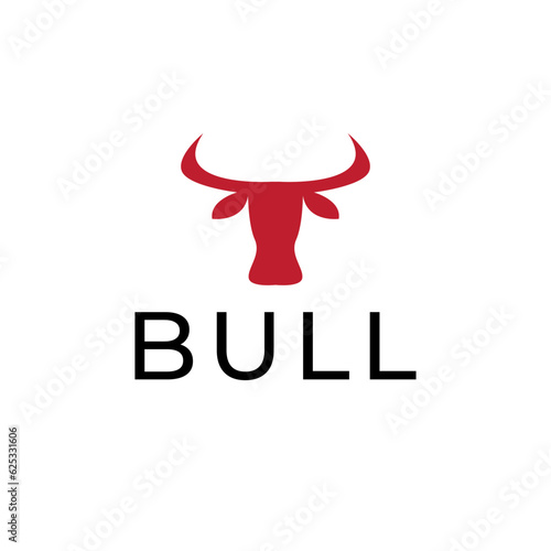 Bull head image.Vector illustration