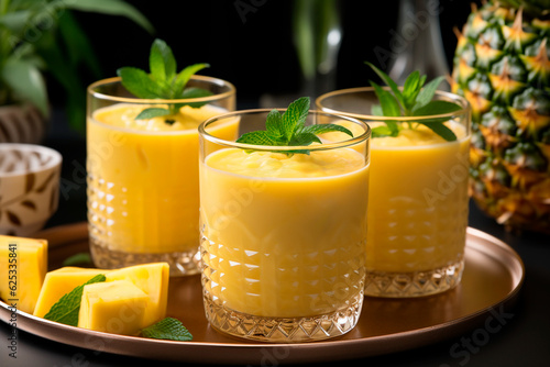 pineapple mango smoothie. Generative AI