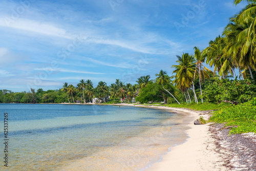 Fototapeta Naklejka Na Ścianę i Meble -  Playa Larga beach on the Zapata Peninsula in Cuba on a summer day