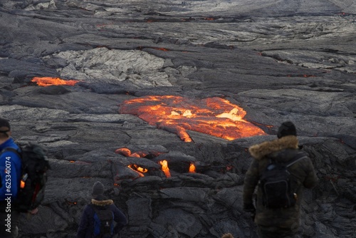 flowing lava