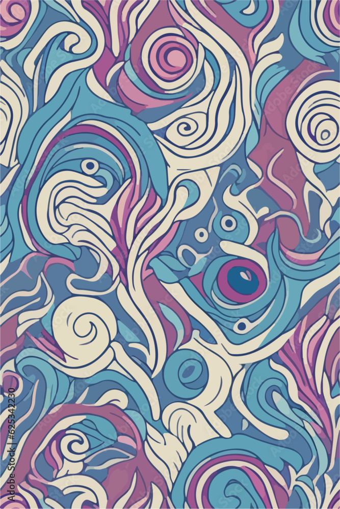 Seamless Swirling Abstract Backgrounds