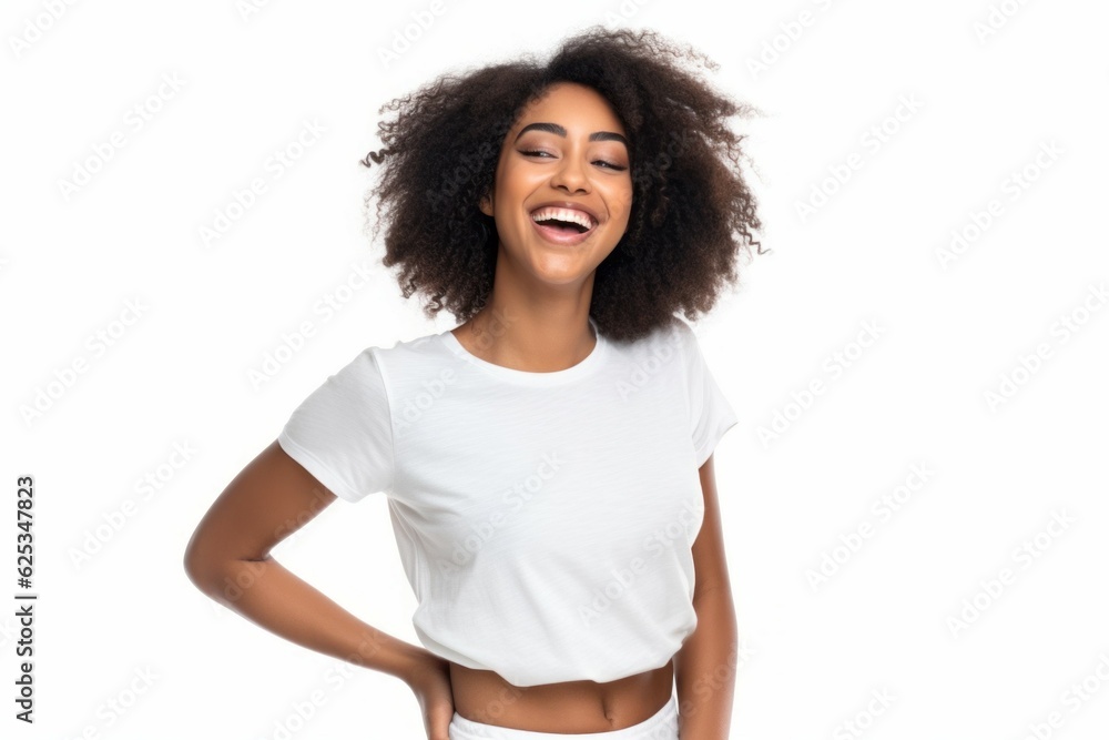 Afro american or black african woman have fun. AI generated, human enhanced Afro american or black african woman have fun. AI generated, human enhanced