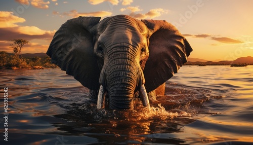 elephant in water © Nova