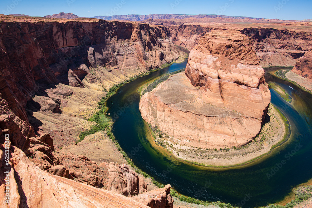 Horseshoe Bend and Colorado river on Arizona. Canyon national park