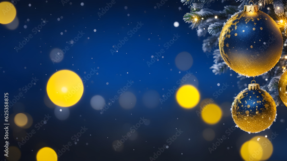 クリスマス、冬、結晶、イルミネーション、背景｜christmas, winter, crystals, illumination, background, Generative AI