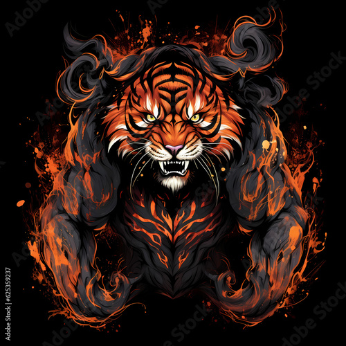 Tiger with Strong Muscle