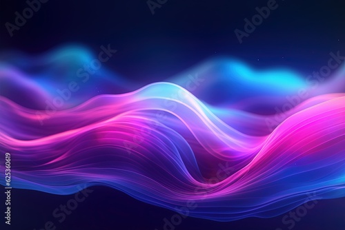 abstract futuristic background with pink blue glowing neon moving high speed wave lines and bokeh lights. Data transfer concept Fantastic wallpaper