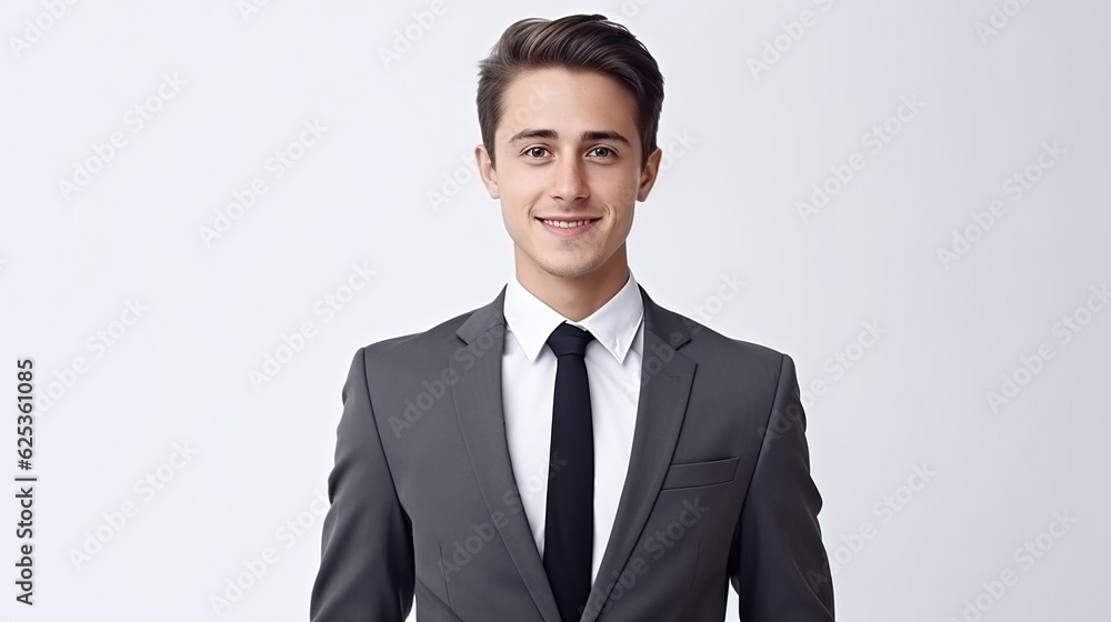 portrait of a businessman on white background portrait of a businessman on white background