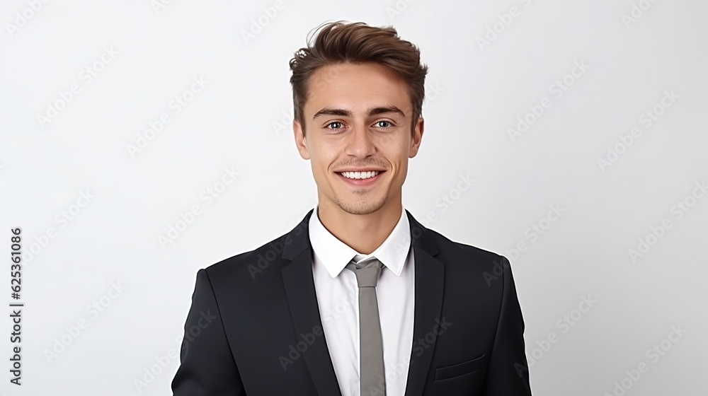 portrait of a businessman on white background portrait of a businessman on white background