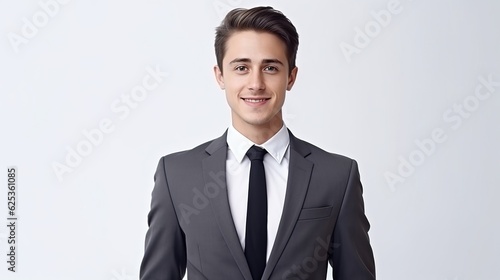 portrait of a businessman on white background