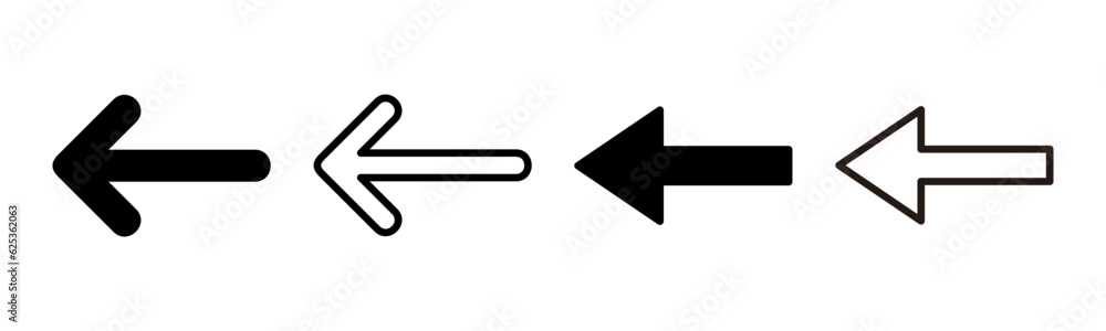 Arrow icon set illustration. Arrow sign and symbol for web design. Arrow icon set illustration. Arrow sign and symbol for web design.