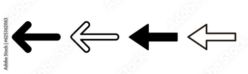 Arrow icon set illustration. Arrow sign and symbol for web design.