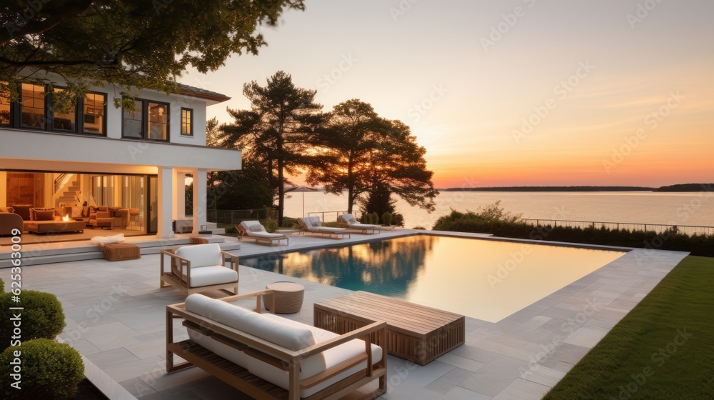 Fototapeta premium Luxurious villa in the heart of Napa Valley, California