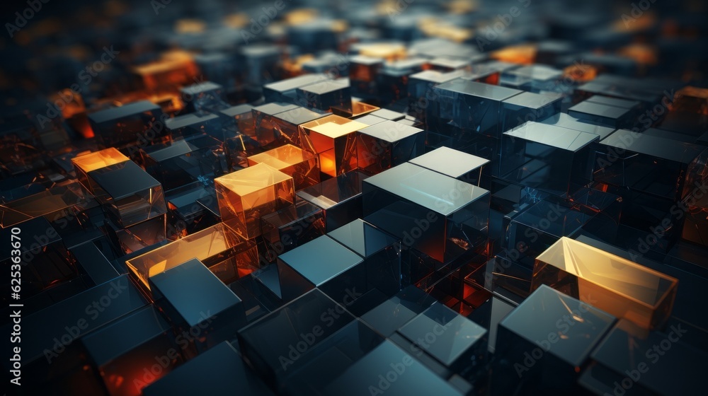 Fototapeta premium An abstract industrial background. Generative AI.